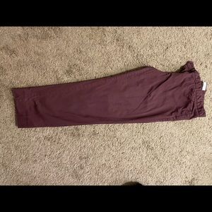 Crop straight dress pants